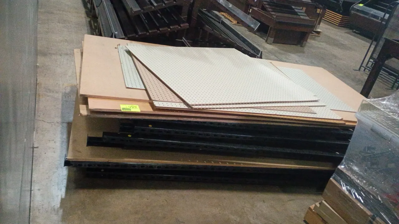 Quantity of Particleboard decks and Light duty Racking