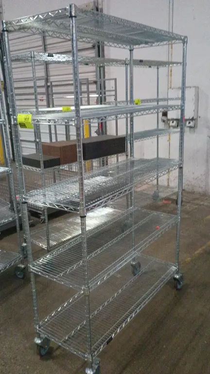 48"x18"x78" IRSG portable chrome rack