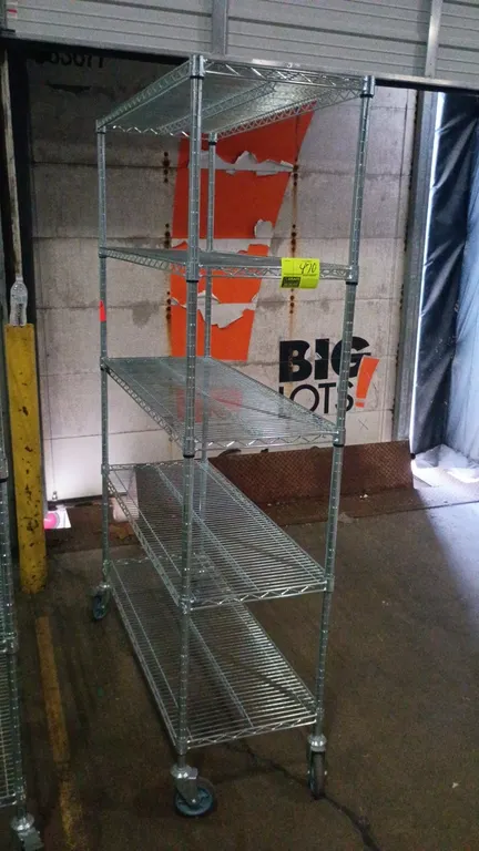 48"x18"x78" IRSG portable chrome rack
