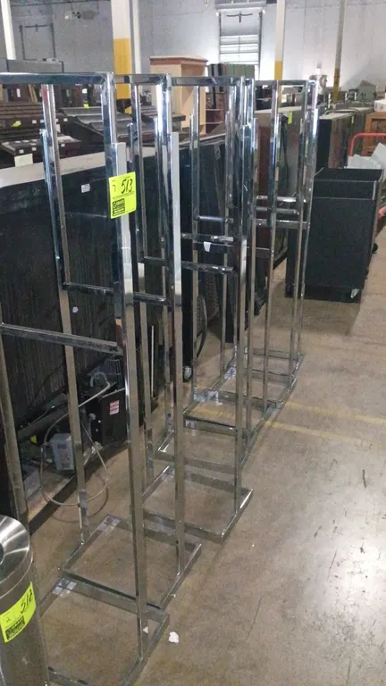 15"x60" Chrome Metal sign holders