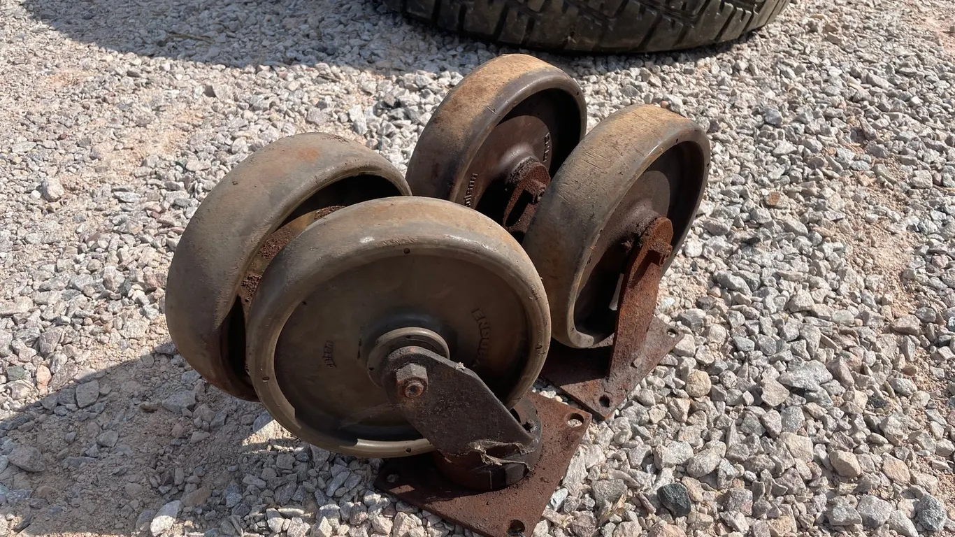 Set of (4) Colson Endura Hard Rubber Casters