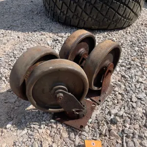 Set of (4) Colson Endura Hard Rubber Casters