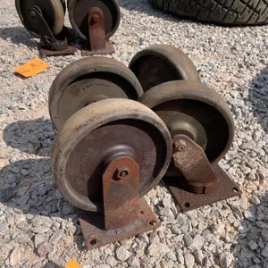 Set of (4) Colson Endura Hard Rubber Casters