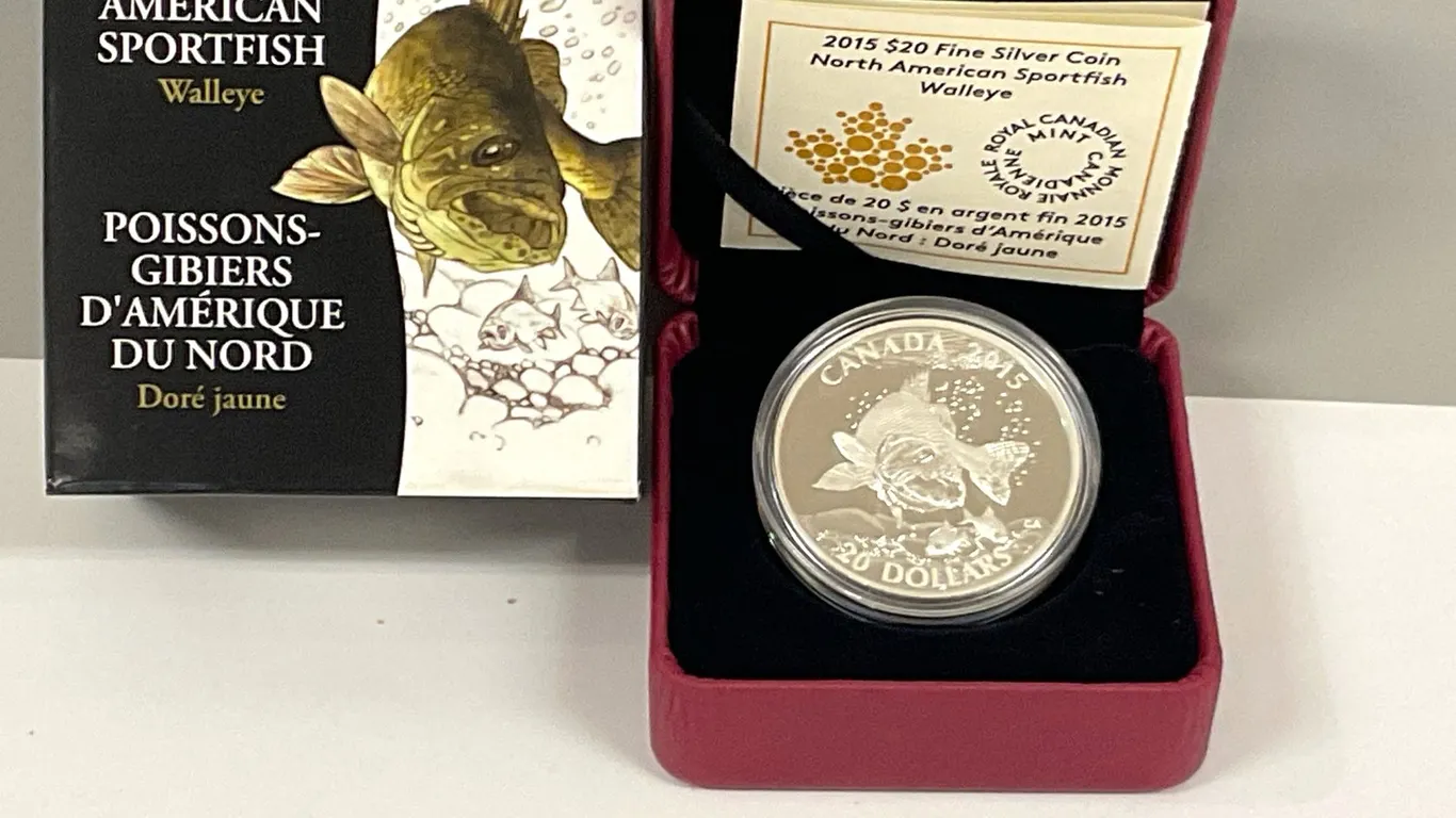 2015 Fine Silver $20 Sportfish Coin