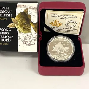 2015 Fine Silver $20 Sportfish Coin