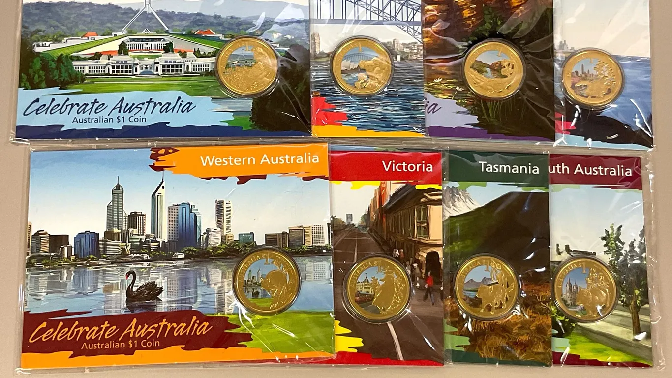 Unopened 2009 Complete Set of 8 ‘Celebrate Australia’ Coins
