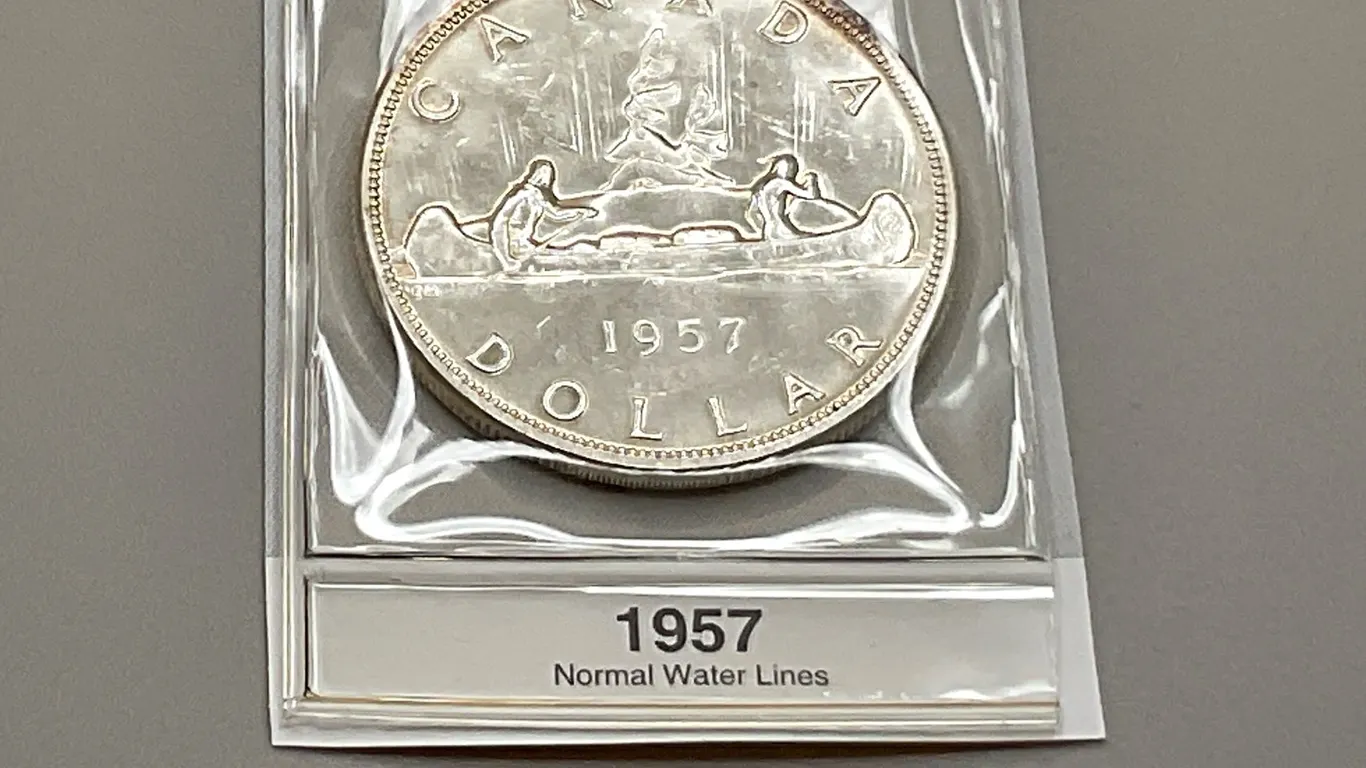 1957 Silver Canadian Dollar