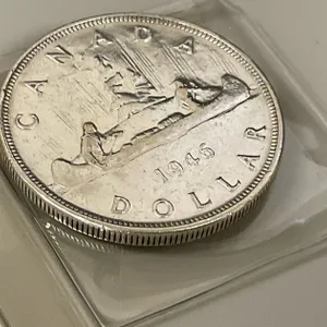 1946 Silver Canadian Dollar Coin