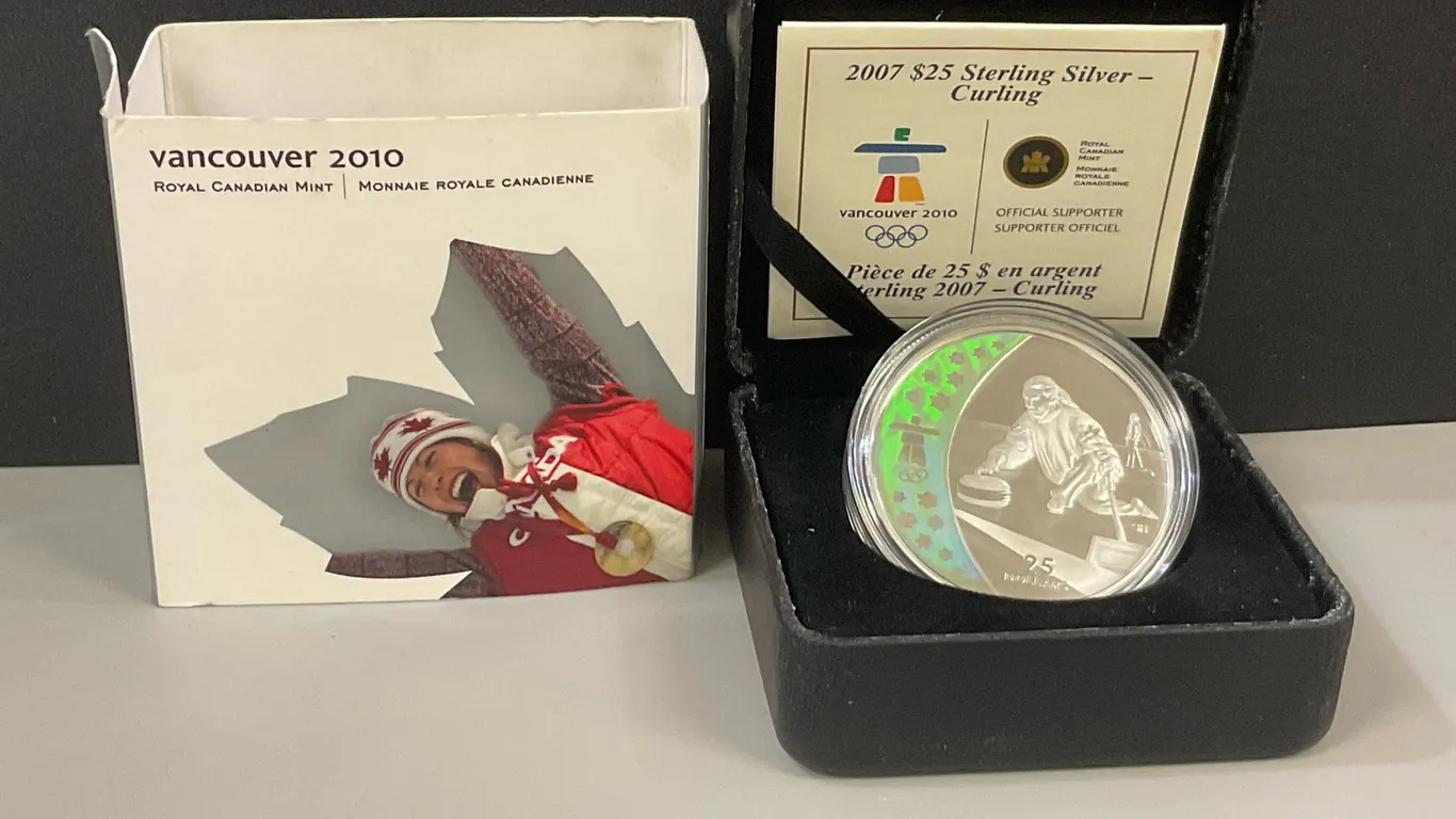 2007 Sterling Silver $25 “Curling” Coin