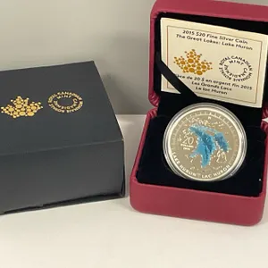 Fine Silver $20 “Great Lakes: Lake Huron”