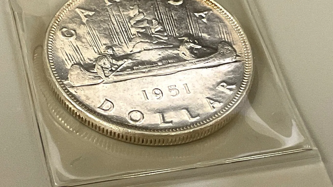 1951 Silver Canadian Dollar