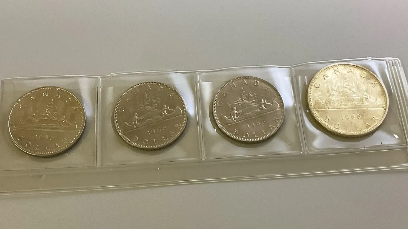 1966 Silver Dollar Plus 1968’s & 1986 Dollars