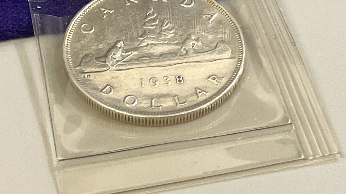 1938 Silver Canadian Dollar