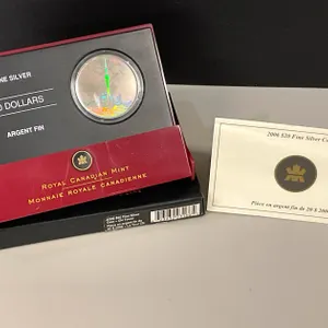 2006 Fine Silver $20 Hologram Coin