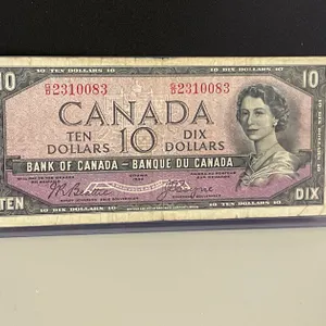 1954 $10 (Devil’s Face) Canadian Bill