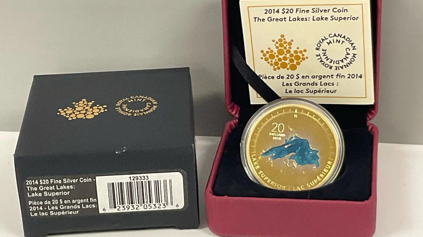 Fine Silver/GP $20 “Great Lakes: Lake Superior”