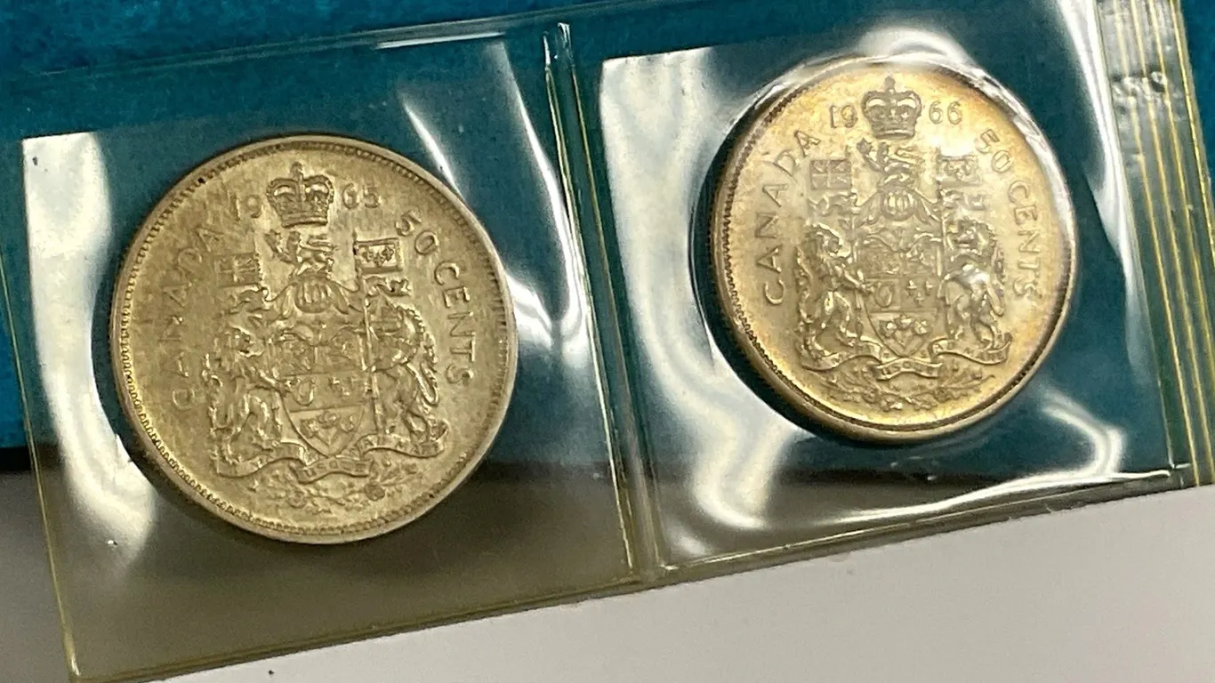 1965 & 1966 Silver 50-Cent Coins