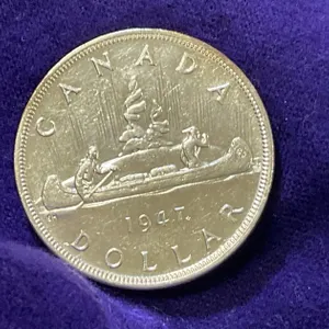 1947 ML Silver Dollar Canadian