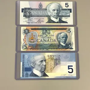 1979, 1986 & 2002 Five Dollar Bills