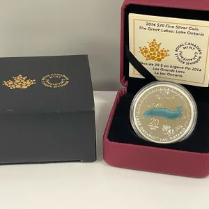 Fine Silver $20 “Great Lakes: Lake Ontario”
