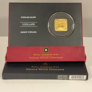 2006 Sterling Silver Square “Beaver” Coin