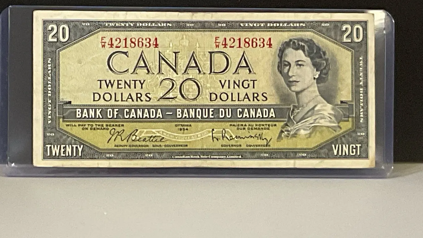1954 $20 Canadian Note