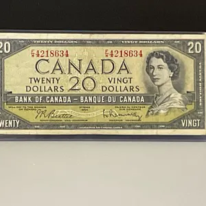 1954 $20 Canadian Note