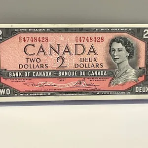 1954 $2 Canadian Note
