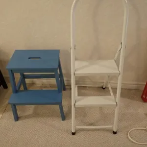 Ikea Two-Tier Step Stool & Metal Step Stool