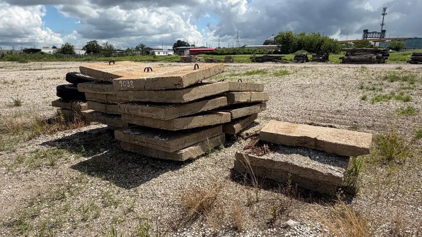 PILE OF CONCRETE PAVERS