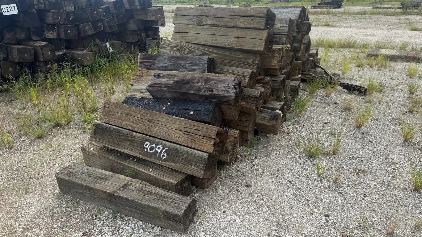 PILE OF RAILROAD TIES
