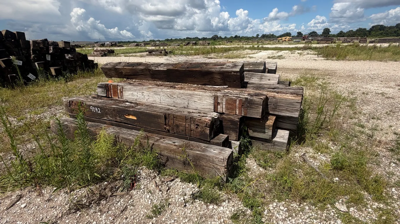 PILE OF RAILROAD TIES