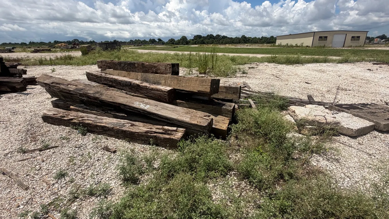 PILE OF RAILROAD TIES