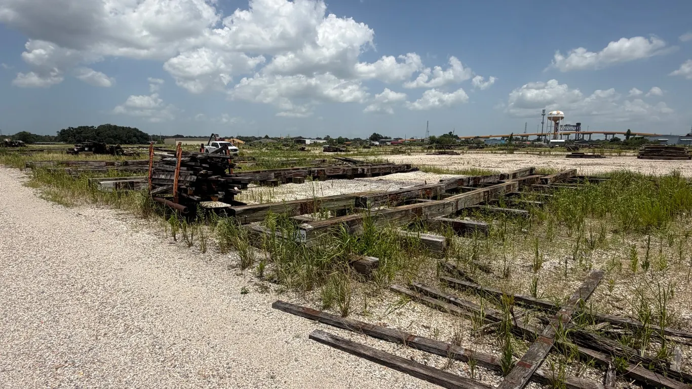 PILE OF RAILROAD TIES