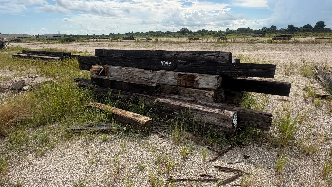 PILE OF RAILROAD TIES