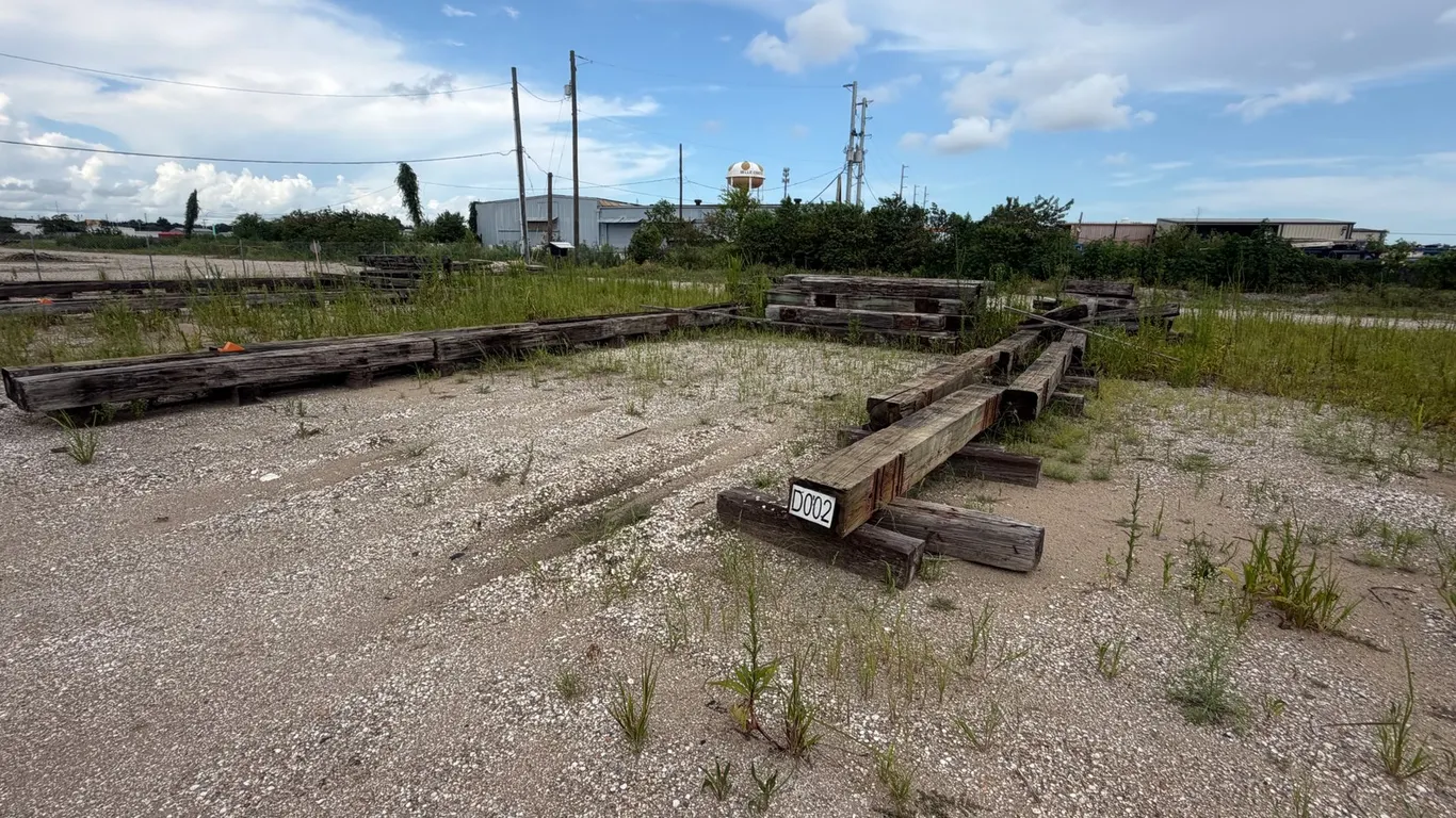 PILE OF RAILROAD TIES