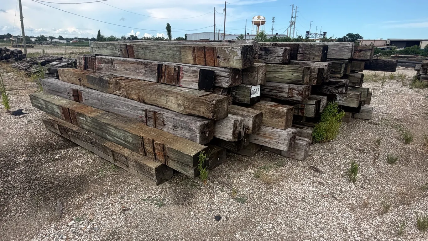 PILE OF RAILROAD TIES