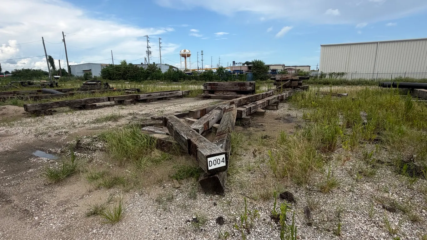 PILE OF RAILROAD TIES