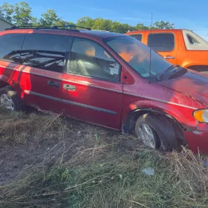 Red Dodge Grand Caravan