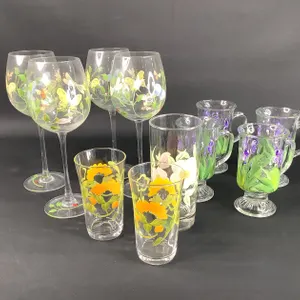 Hand Painted Glassware