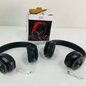 Two (2) B39 Head-Mounted Wireless Bluetooth Headphones