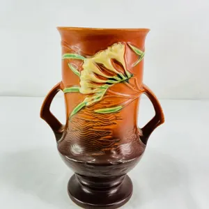 Roseville Freesia Vase