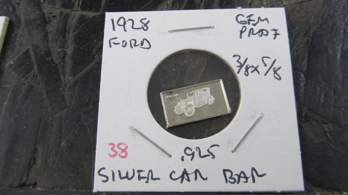 1928 Ford .925 Silver Car Bar