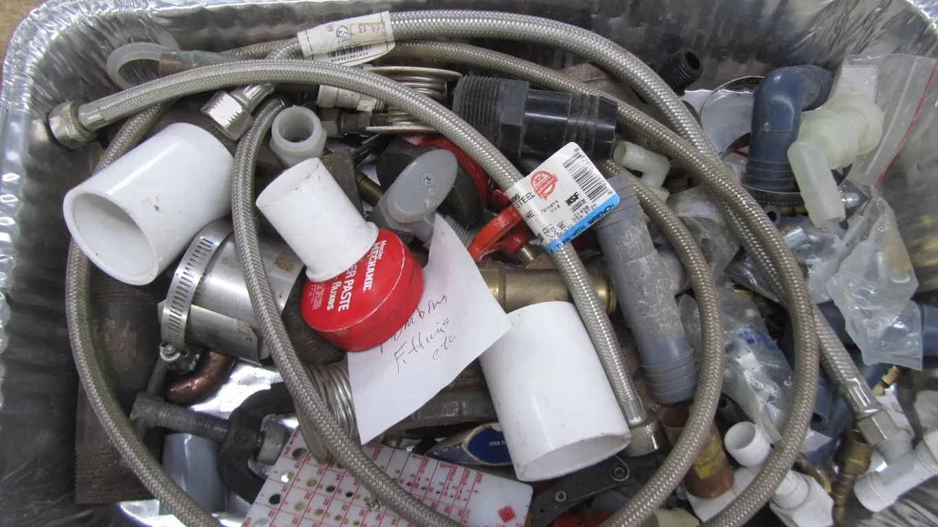 Lot Of Assorted Plumbing Fittings And More