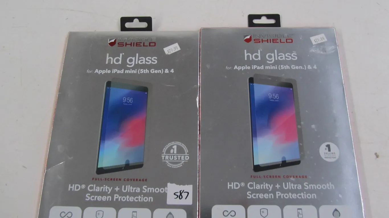 (2) Invisible Shield Screen Protection For Apple iPad Mini (5th Gen.) & 4