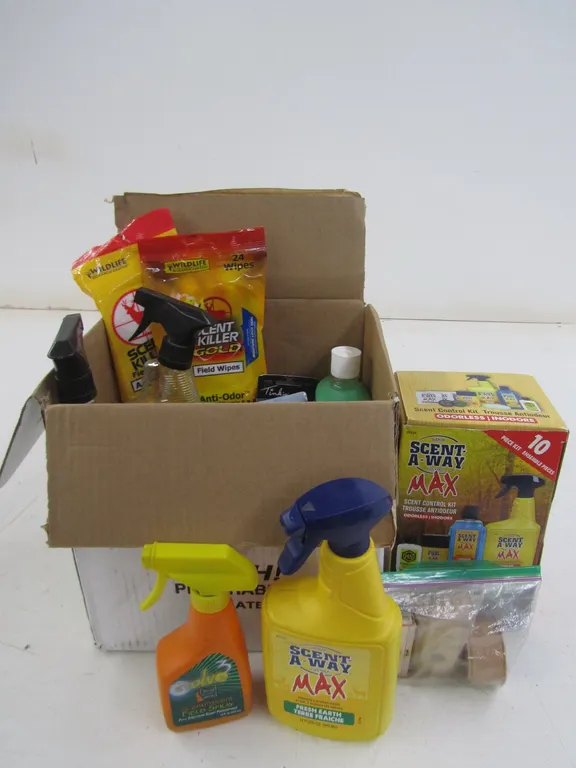 Lot Of Assorted Scent-A-Way Scent Control Products