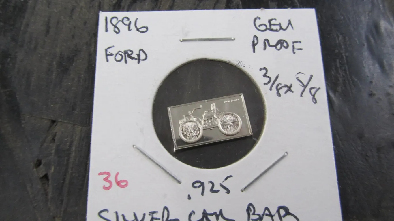1896 Ford .925 Silver Car Bar