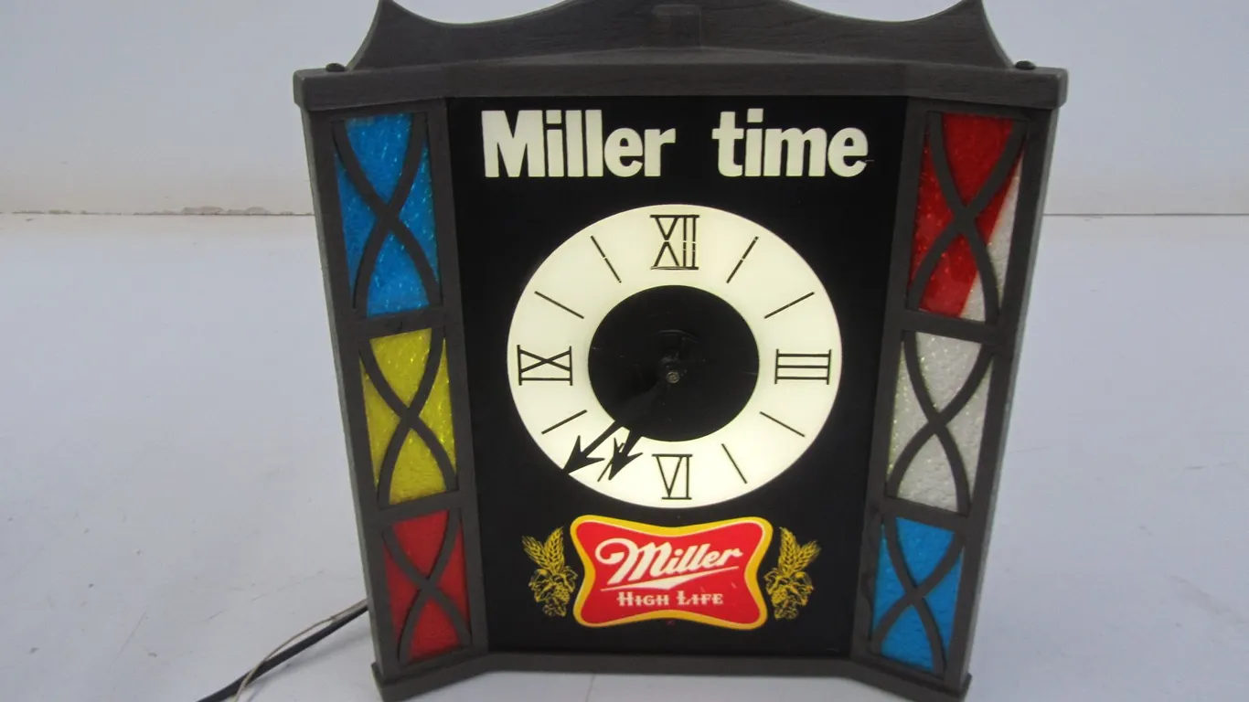 Miller Time High Life Lighted Wall Clock