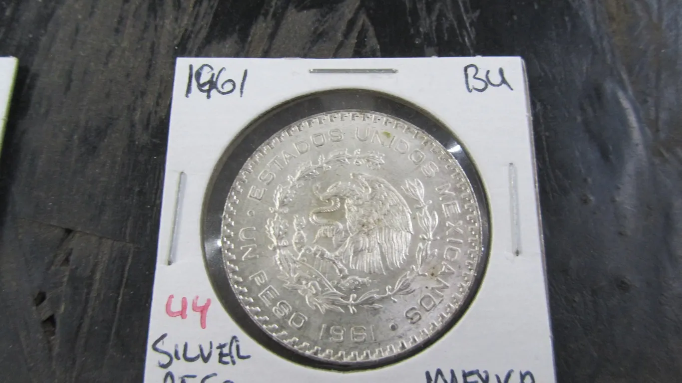 1961 Mexican Silver Peso