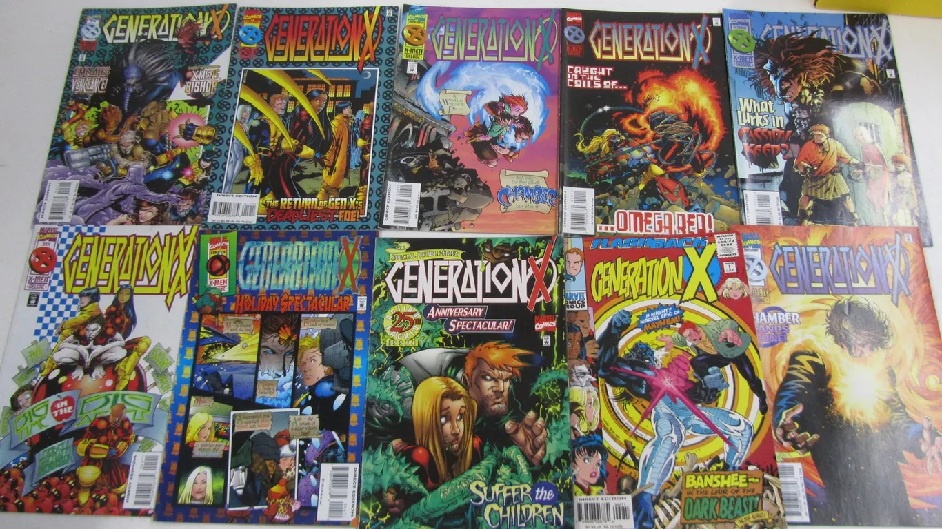 (10) Marvel Generation X Comics